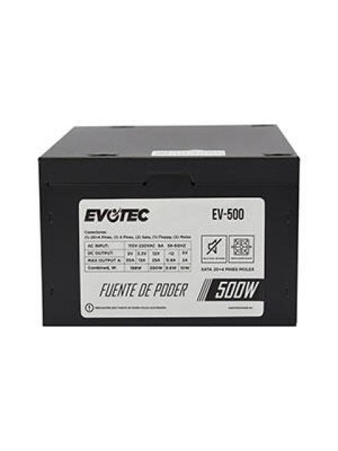 FUENTE DE PODER EVOTEC EV-500 24-PIN ATX 80MM 500W