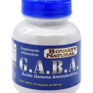 GABA ACIDO Y AMINOBUTIRICO 500 MG 30 CAPS ROYALTY NATURAL