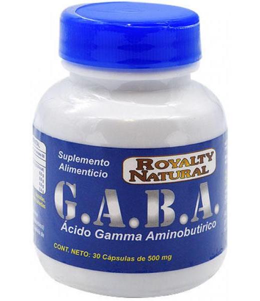 GABA ACIDO Y AMINOBUTIRICO 500 MG 30 CAPS ROYALTY NATURAL