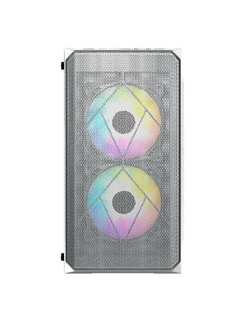 GABINETE ACTECK DOOM GI630 CON VENTANA MICRO-TOWER MICRO-ATX-MINI-ITX USB 3.0-2.0 CON FUENTE DE 500W 3 VENTILADORES RGB INSTALADOS BLANCO - Image 3