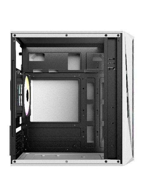 GABINETE ACTECK DOOM GI630 CON VENTANA MICRO-TOWER MICRO-ATX-MINI-ITX USB 3.0-2.0 CON FUENTE DE 500W 3 VENTILADORES RGB INSTALADOS BLANCO - Image 4