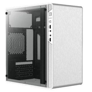 GABINETE ACTECK PERFORMANCE II GI215W CON VENTANA MICRO-TOWER MICRO-ATX-MINI ATX USB 2.0 CON FUENTE DE 500W SIN VENTILADORES INSTALADOS BLANCO