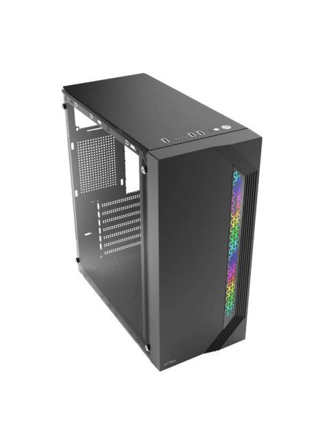 GABINETE ACTECK VIKEN GM434 CON VENTANA RGB MIDI-TOWER ATX-MICRO-ATX-MINI-ATX USB 2.0 CON FUENTE DE 500W SIN VENTILADORES INSTALADOS NEGRO - Image 4