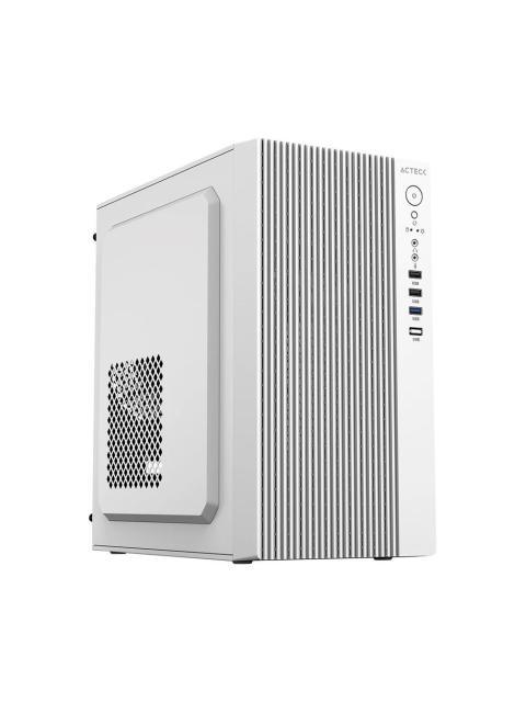 GABINETE ACTECK ZENITH GI656 MINI-TOWER MICRO-ATX-MINI-ITX USB 2.0-3.0 CON FUENTE DE 500W 1 VENTILADOR INSTALADO BLANCO