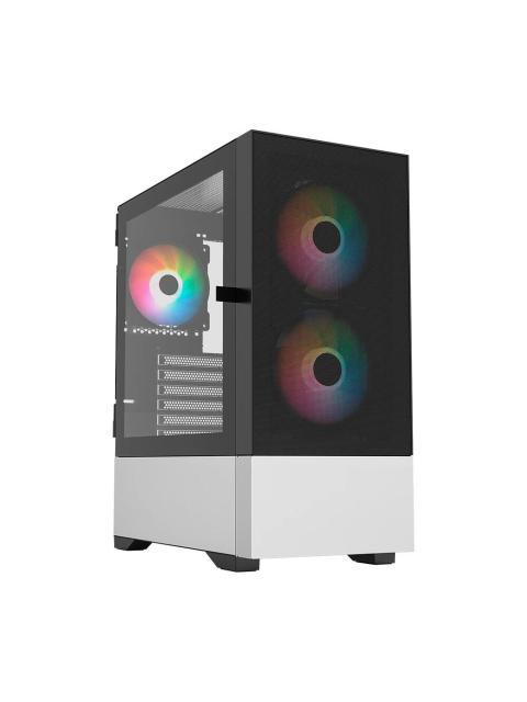 GABINETE BALAM RUSH NITROX AIRCOOL 5500ABW MIDI-TOWER MICRO-ATX-MINI-ITX-ATX USB 2.0-3.0 SIN FUENTE 3 VENTILADORES ARGB INSTALADOS NEGRO
