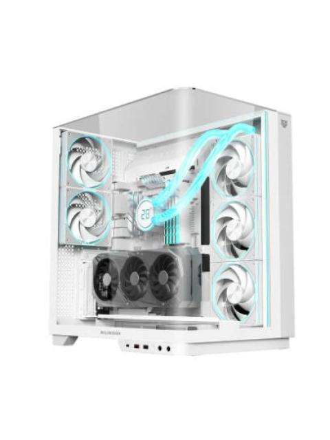 GABINETE BALAM RUSH TANK EXPERT CURVE 7800 MIDI-TOWER ATX-MICRO-ATX-MINI-ITX USB 2.0-3.0 SIN FUENTE 5 VENTILADORES INSTALADOS BLANCO