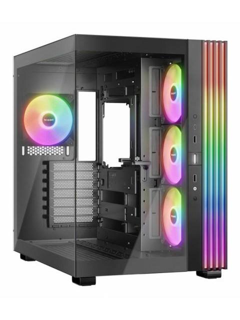 GABINETE BE QUIET! LIGHT BASE 600 LX MIDI-TOWER ATX-MICRO-ATX-MINI-ITX USB 3.0 SIN FUENTE 4 VENTILADORES INSTALADOS NEGRO