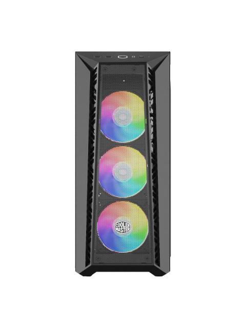 GABINETE COOLER MASTER MASTERBOX 520 ARGB CON VENTANA MIDI-TOWER ATX-EATX-MICRO ATX-MINI-ITX USB 3.2 SIN FUENTE 3 VENTILADORES ARGB INSTALADOS NEGRO