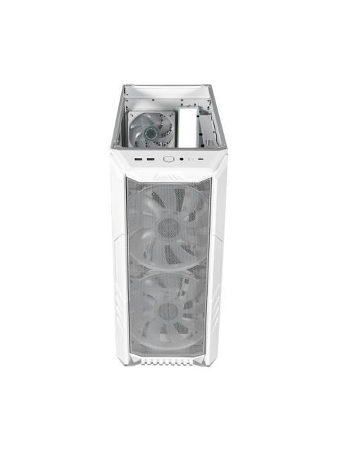 GABINETE COOLER MASTER MASTERBOX HAF 500 CON VENTANA ARGB MIDI TOWER ITX-MICRO-ATX-ATX-SSI CEB-E-ATX USB 3.0 SIN FUENTE BLANCO