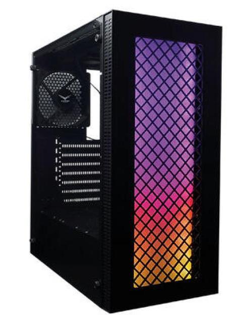 GABINETE EVOTEC BEIJINGI CON VENTANA RGB MINI-TOWER ATX-MICRO-ATX-MINI-ATX USB 3.0-2.0 SIN FUENTE 3 VENTILADORES INSTALADOS NEGRO