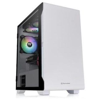 GABINETE THERMALTAKE S100 TG SNOW CON VENTANA MICRO-TOWER MICRO ATX-MINI-ITX USB 3.0 SIN FUENTE BLANCO