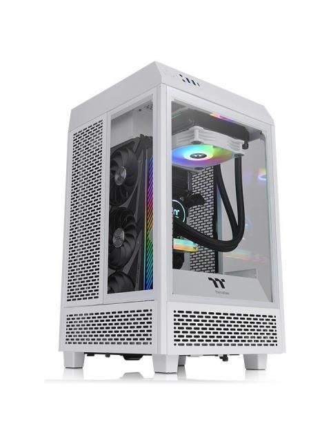 GABINETE THERMALTAKE THE TOWER 100 SNOW MINI CHASSIS MINITOWER GABINETE MINIITX COLOR BLANCO