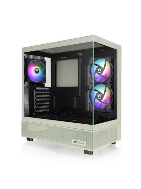 GABINETE THERMALTAKE VIEW 270 TG ARGB PLUS MIDI-TOWER ATX-EATX-MICRO-ATX-MINI-ITX USB 3.0 SIN FUENTE 3 VENTILADORES INSTALADOS VERDE