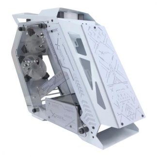 GABINETE XZEAL IR02 CON VENTANA MIDI-TOWER MICRO ATX-MINI ITX USB 3.0-2.0 SIN FUENTE 4 VENTILADORES INSTALADOS RGB BLANCO