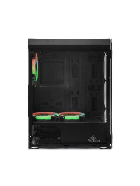 GABINETE YEYIAN KRYPTON CON VENTANA MIDI TOWER ATX-MICRO-ATX USB 3.0 SIN FUENTE 3 VENTILADORES INSTALADOS ARGB NEGRO - Image 3