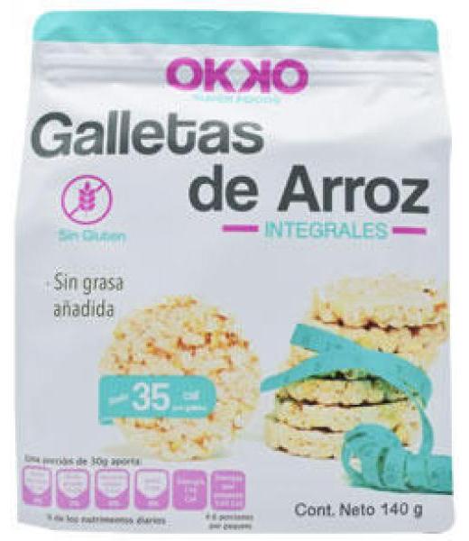 GALLETA DE ARROZ INTEGRAL 140 G OKKO