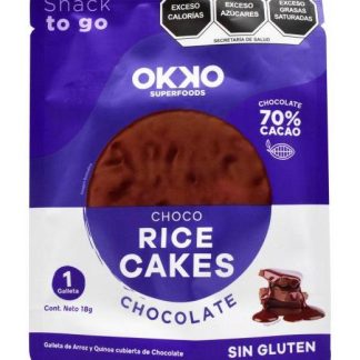 GALLETA DE ARROZ SAB CHOCOLATE 18 G OKKO