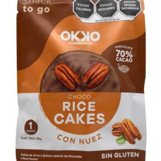 GALLETA DE ARROZ SAB CHOCOLATE Y NUEZ 28 G OKKO