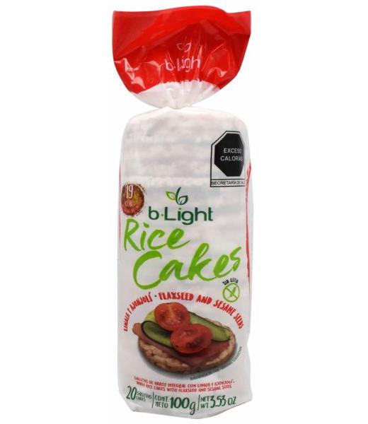 GALLETA DE ARROZ SAB LINAZA Y AJONJOLI 100 G B LIGHT