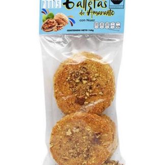 GALLETAS DE AMARANTO CON NUEZ 140 G POWER FOODS C 12