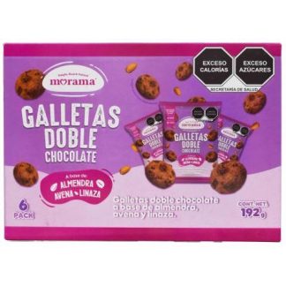 GALLETAS DOBLE CHOCOLATE 32 G MORAMA P 6