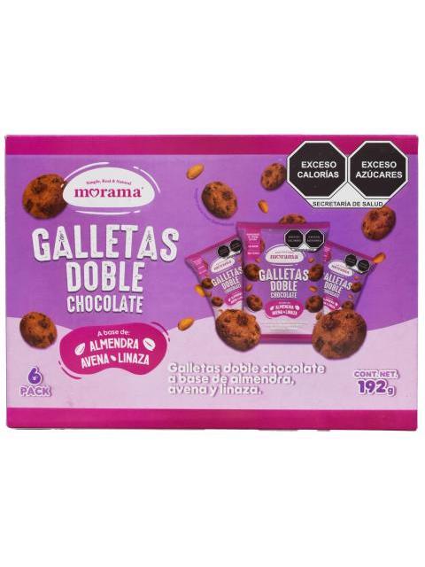 GALLETAS DOBLE CHOCOLATE 32 G MORAMA P 6