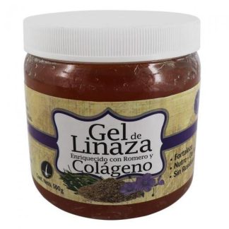GEL DE LINAZA ENRIQUECIDO CON ROMERO Y COLAGENO 500 GR SOLO PARA DIABETICOS