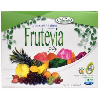 GELATINA CON STEVIA FRESA 25 G FRUTEVIA P 24
