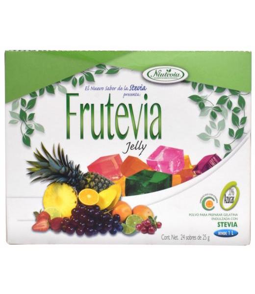 GELATINA CON STEVIA LIMON 25 G FRUTEVIA P 24
