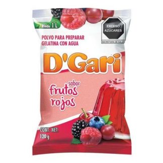 GELATINA DGARI FRUTOS ROJOS 120 GR