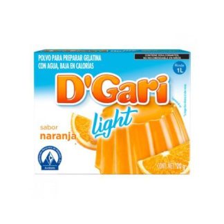 GELATINA DGARI LIGHT NARANJA 20 GR