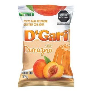 GELATINA DGARI SABOR DURAZNO 120 GR