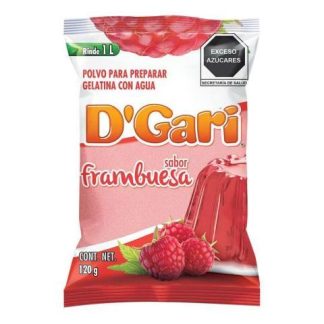 GELATINA DGARI SABOR FRAMBUESA 120 GR