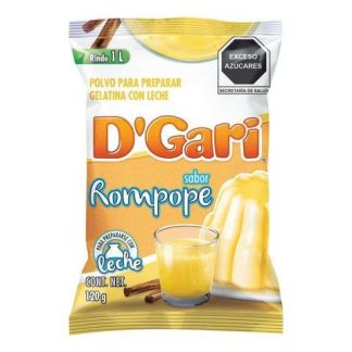 GELATINA DGARI SABOR LECHE ROMPOPE 120 GR
