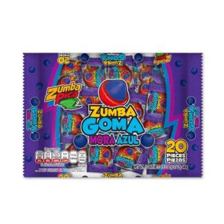 GOLOSINA ZUMBA GOMA MORA AZUL 20 PIEZAS