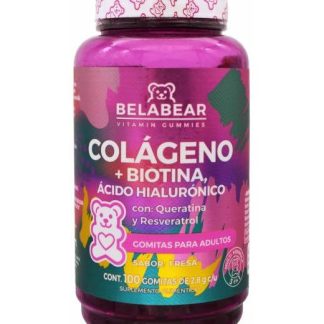 GOMITAS COLAGENO BIOTINA ACIDO HIALURONICO QUERATINA RESVERATROL