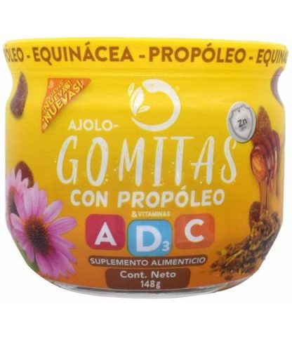GOMITAS CON PROPOLEO Y VITAMINAS 148 G AJOLOTIUS – Shopzote.com
