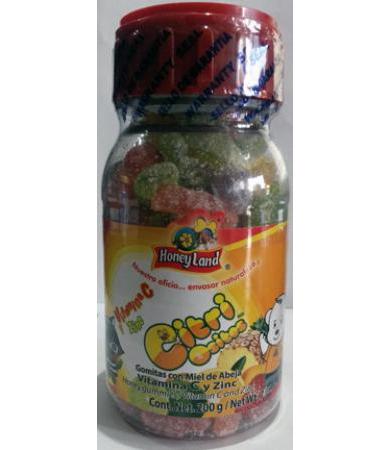 GOMITAS DE MIEL CON VITAMINA C Y ZINC 200 G HONEY LAND