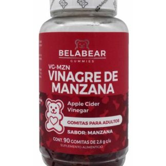 GOMITAS DE VINAGRE DE MANZANA SAB MANZANA 90 GOMITAS BELABEAR