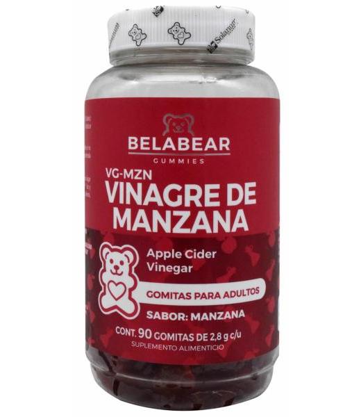 GOMITAS DE VINAGRE DE MANZANA SAB MANZANA 90 GOMITAS BELABEAR
