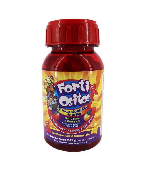 GOMITAS FORTI OSITOS C 110 (242GR) RICAS GOMITAS DE OSITOS CON CA LAB. NATUTECH