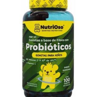 GOMITAS PROBIOTICOS VITAMINA C NIÑOS MANZANA 280 G SOLANUM NUTRIOS