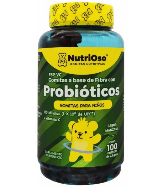 GOMITAS PROBIOTICOS VITAMINA C NIÑOS MANZANA 280 G SOLANUM NUTRIOS