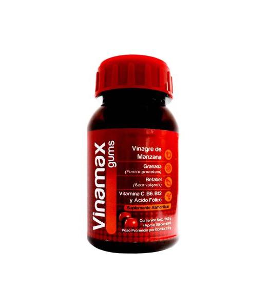 GOMITAS VINAMAX GUMS C 110 (242GR) VINAGRE DE MANZANA GRANADABETA LAB. NATUTECH