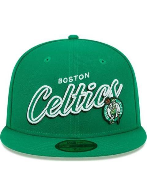 GORRA BOSTON CELTICS NBA SCRIPT SIDED 59FIFTY VERDE NEW ERA CAP