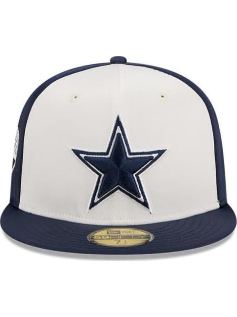 GORRA DALLAS COWBOYS NFL SATIN 59FIFTY CERRADA BLANCO NEW ERA CAP