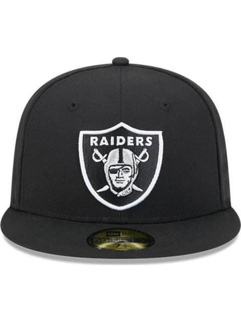 GORRA LAS VEGAS RAIDERS NFL TEAM VERBIAGE 59FIFTY NEGRO NEW ERA CAP
