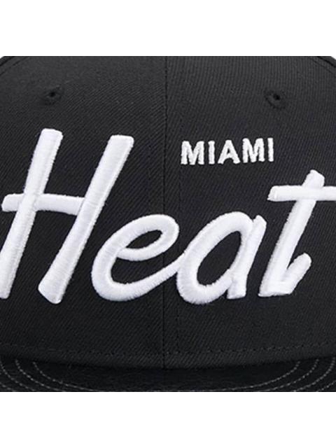 GORRA MIAMI HEAT NBA FAUX LEATHER 9FIFTY SNAPBACK NEGRO NEW ERA CAP - Image 6