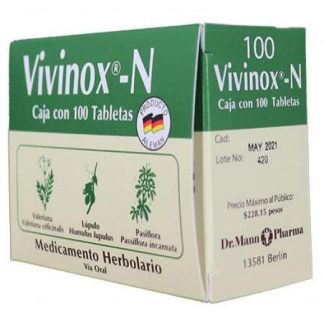 TBS. VIVINOX-N C 100 VALERIANALUPULO Y PASIFLORTA. VIVIOPTAL
