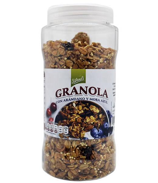 GRANOLA CON ARANDANO Y MORA AZUL 300 G WANDS